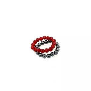 Alkene Genuine Gemstone Stretch Rings
